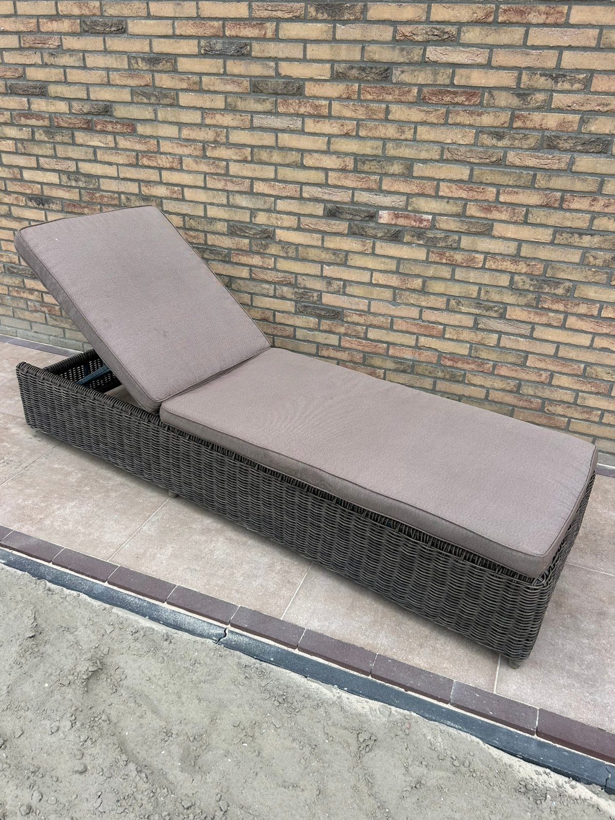 Tuin Ligbed met matras Sediamo, Tuin en Terras, Ligbedden, Ophalen, Gebruikt, Kunststof, Verstelbaar