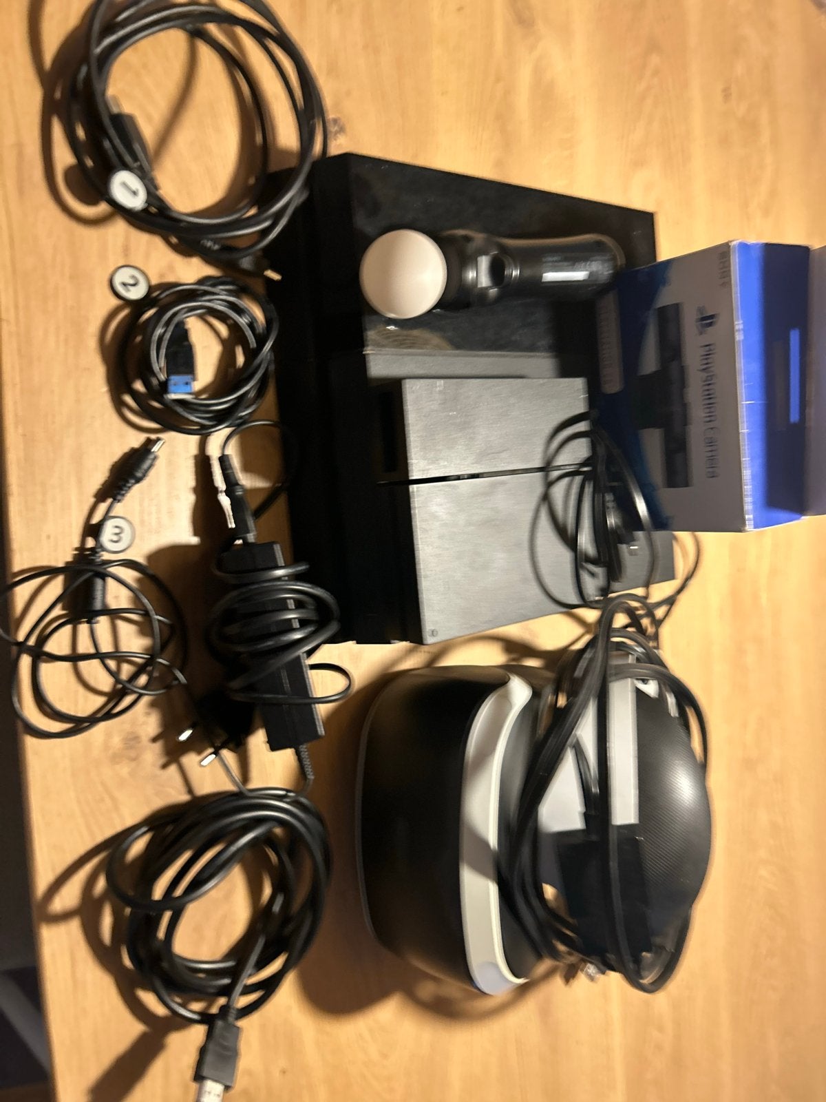 PlayStation 4 met VR-headset, camera en motion controller, Ophalen, Met 1 controller, Original, 500 GB