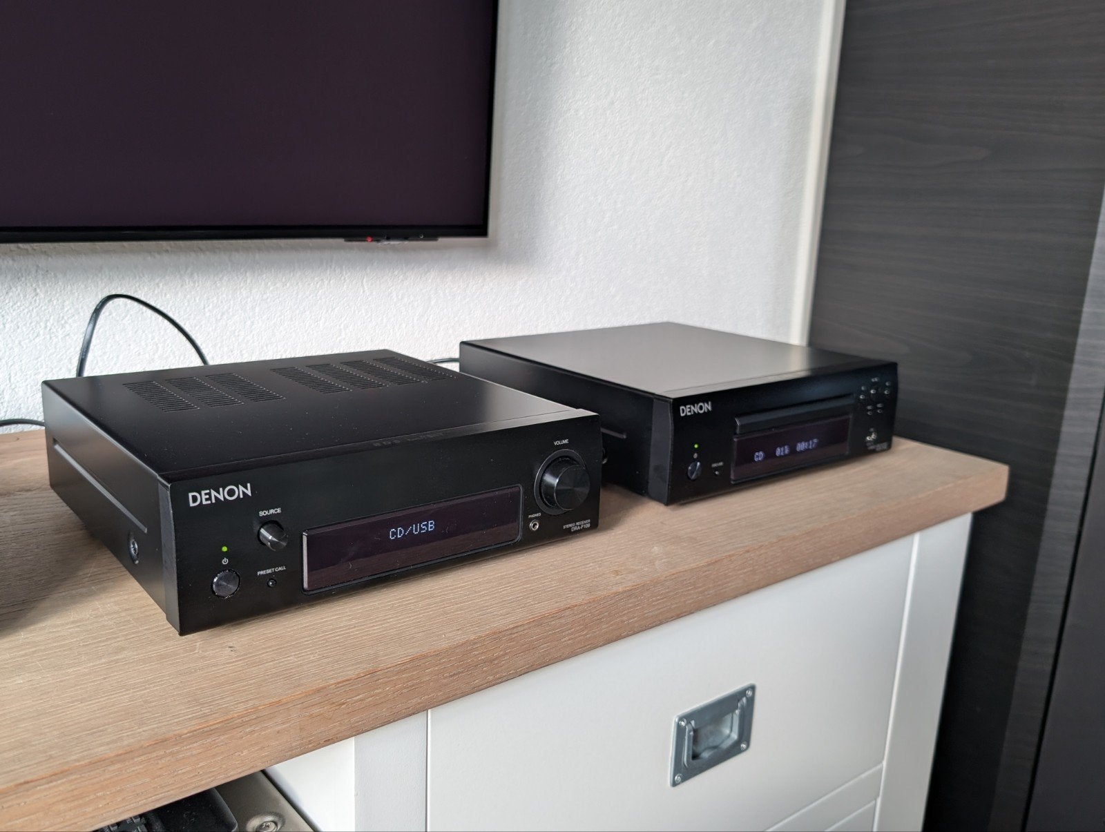 Denon DRA-F109 (2x65 Watt) & DCD-F109 CD-speler, nieuwstaat!, Ophalen, Losse componenten, Denon, Zo goed als nieuw