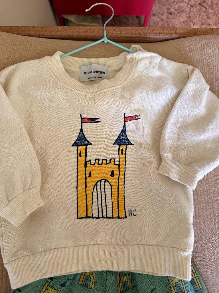 Bobo Choses sweater en broek - maat 74 - goede conditie, Kinderen en Baby's, Babykleding | Maat 74, Gebruikt, Ophalen of Verzenden