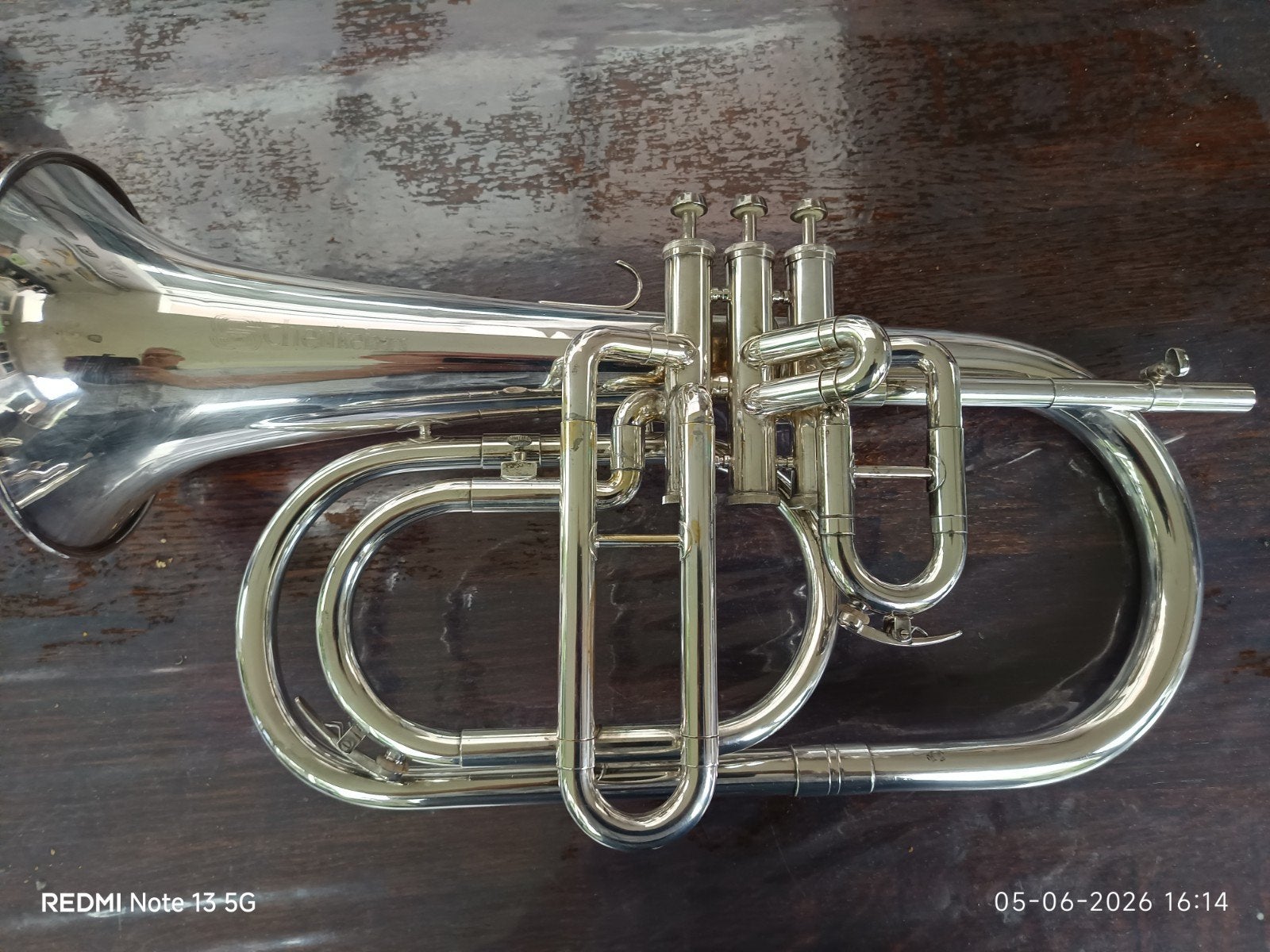 Schenkelaars Eb Alto Bugel, Muziek en Instrumenten, Ophalen of Verzenden, Gebruikt, Koperblazer, Met koffer of draagtas