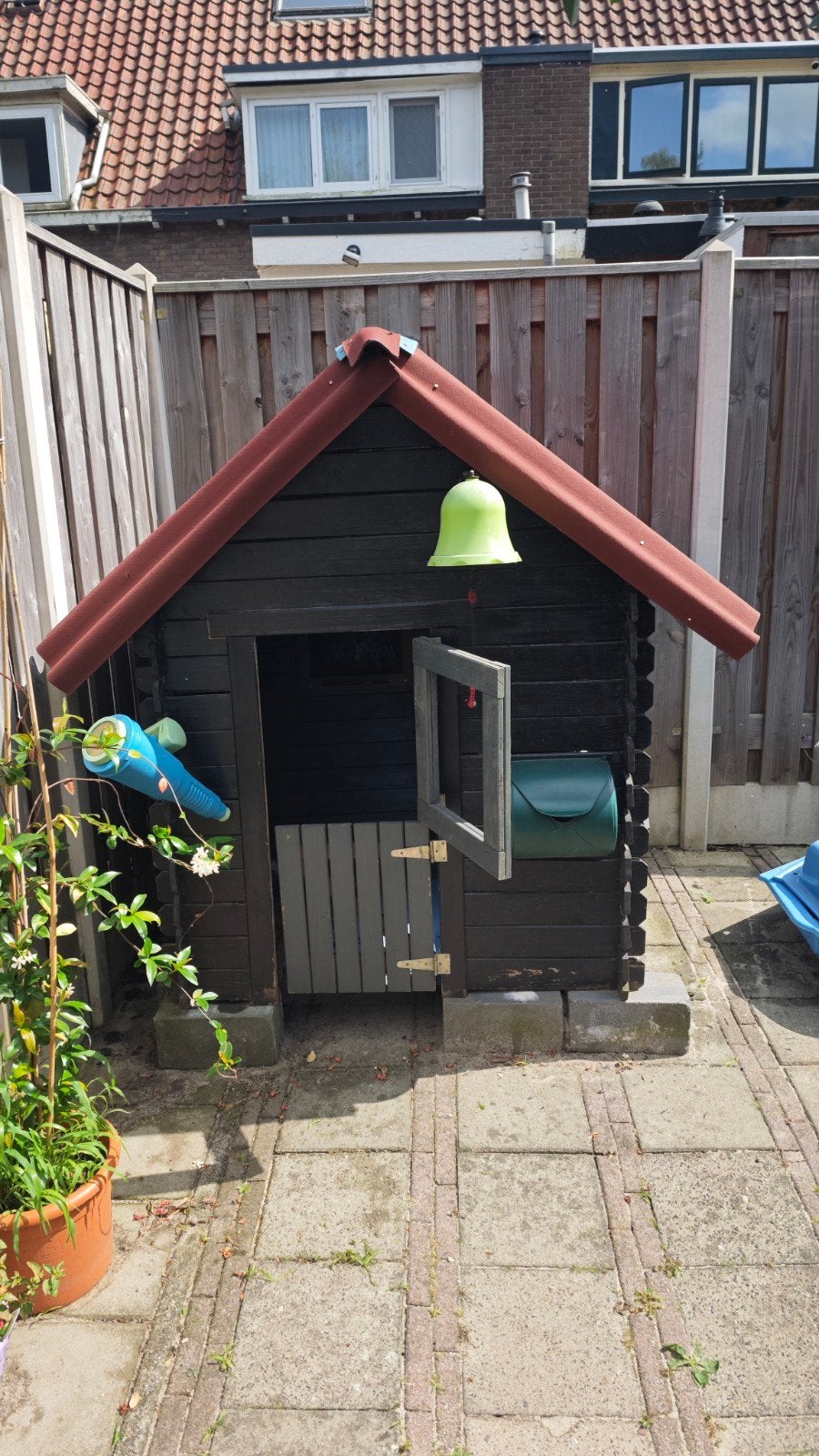 Leuk houten speelhuisje voor kinderen (120x120x160cm), Ophalen, Gebruikt, Hout