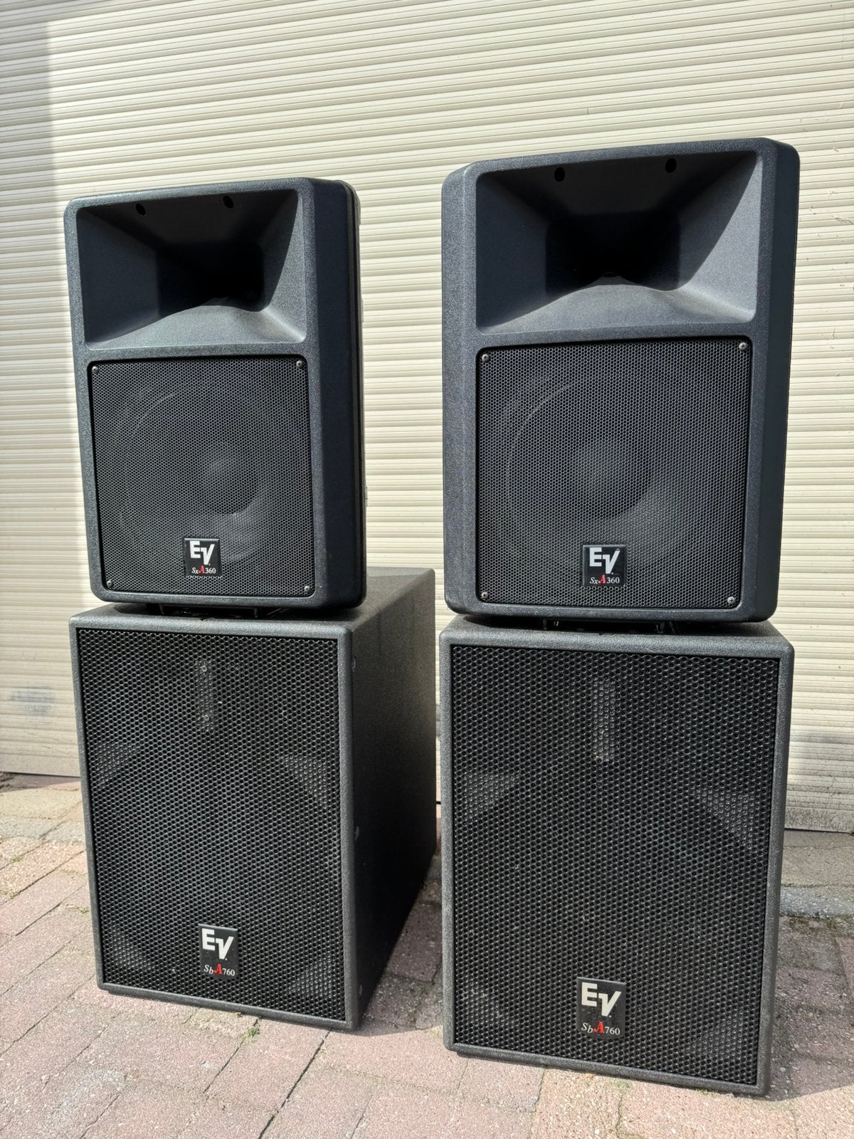 ✅ Electro Voice set (actief), Gebruikt, Speakerset, 60 tot 120 watt, Ophalen