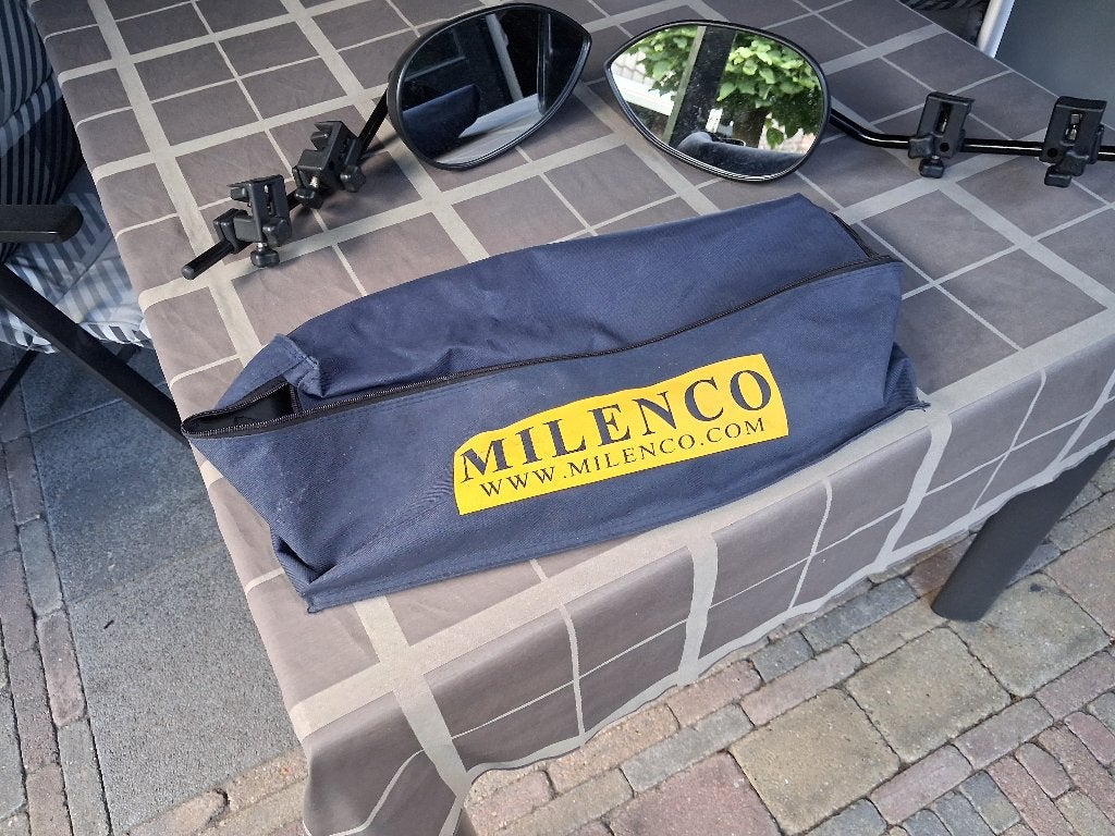 Milenco Caravan Spiegels in tas, Caravans en Kamperen, Caravan accessoires, Ophalen of Verzenden, Zo goed als nieuw