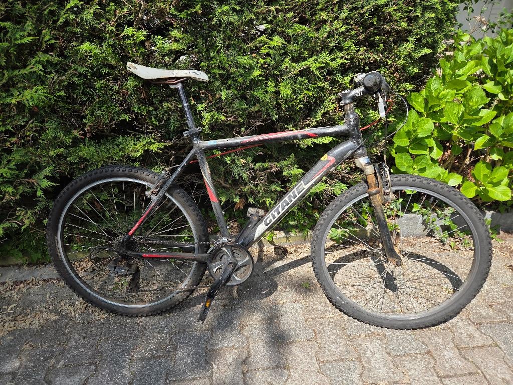 Gebruikte mtb + nieuwe binnen- + buitenband, Fietsen en Brommers, Fietsen | Mountainbikes en ATB, Gebruikt, Hardtail, 53 tot 57 cm