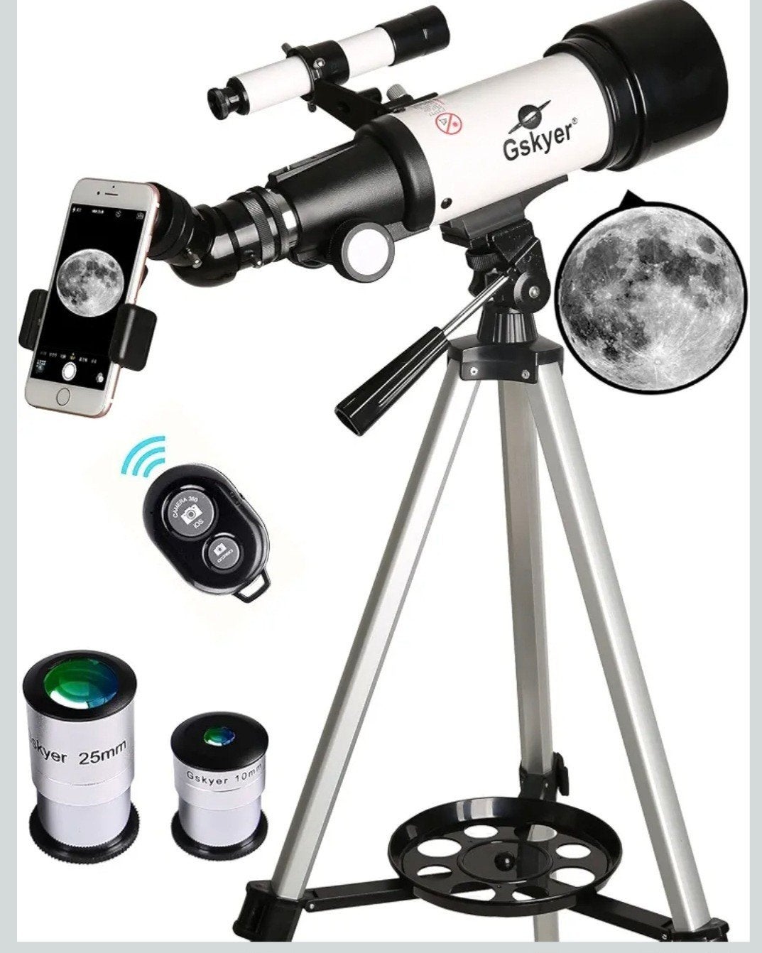 Gskyer Telescoop 70mm - Ideaal voor beginners, Ophalen