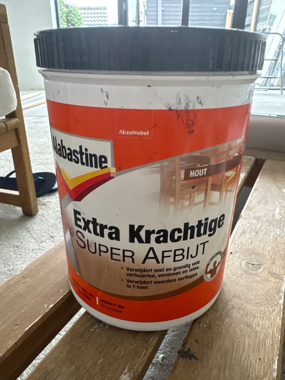 Alabastine Extra Krachtige Super Afbijt - Halve pot, Doe-het-zelf en Verbouw, Verf, Beits en Lak, Ophalen, Gebruikt, Overige kleuren