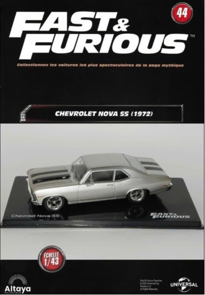 CHEVROLET NOVA SS 1972 schaal 1/43 FAST & FURIOUS ALTAYA 44, Hobby en Vrije tijd, Verzenden, Nieuw, Auto, Overige merken
