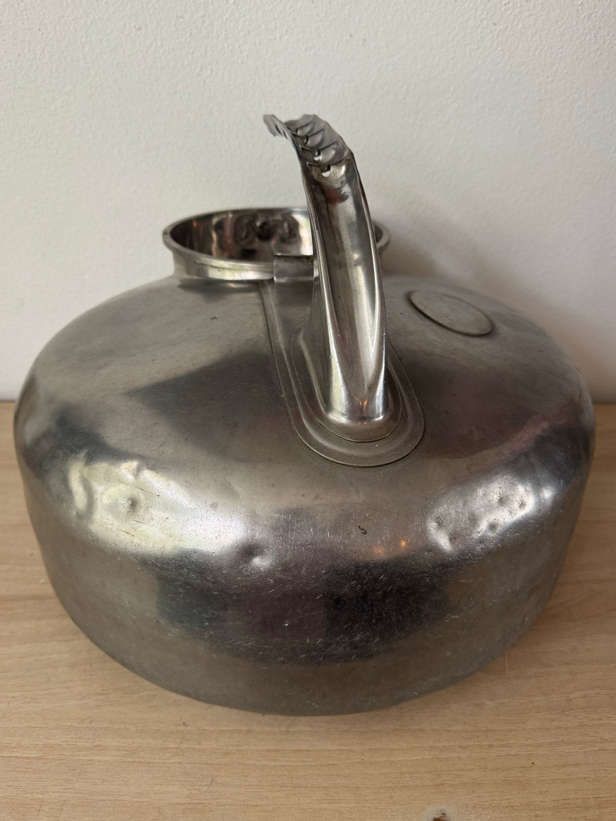 Antieke tinnen bedkruik/voetenwarmer, gemerkt, Ophalen of Verzenden