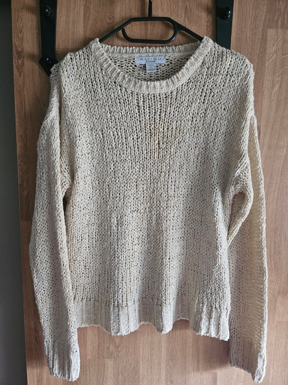 AMISU gebreide trui maat S, beige, AMISU, Ophalen of Verzenden