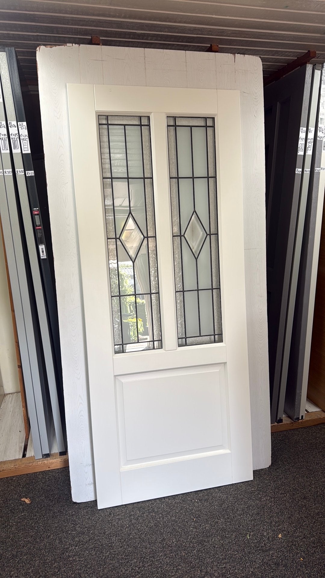 Glas in lood binnendeur, Ophalen, 80 tot 100 cm, Binnendeur, Nieuw