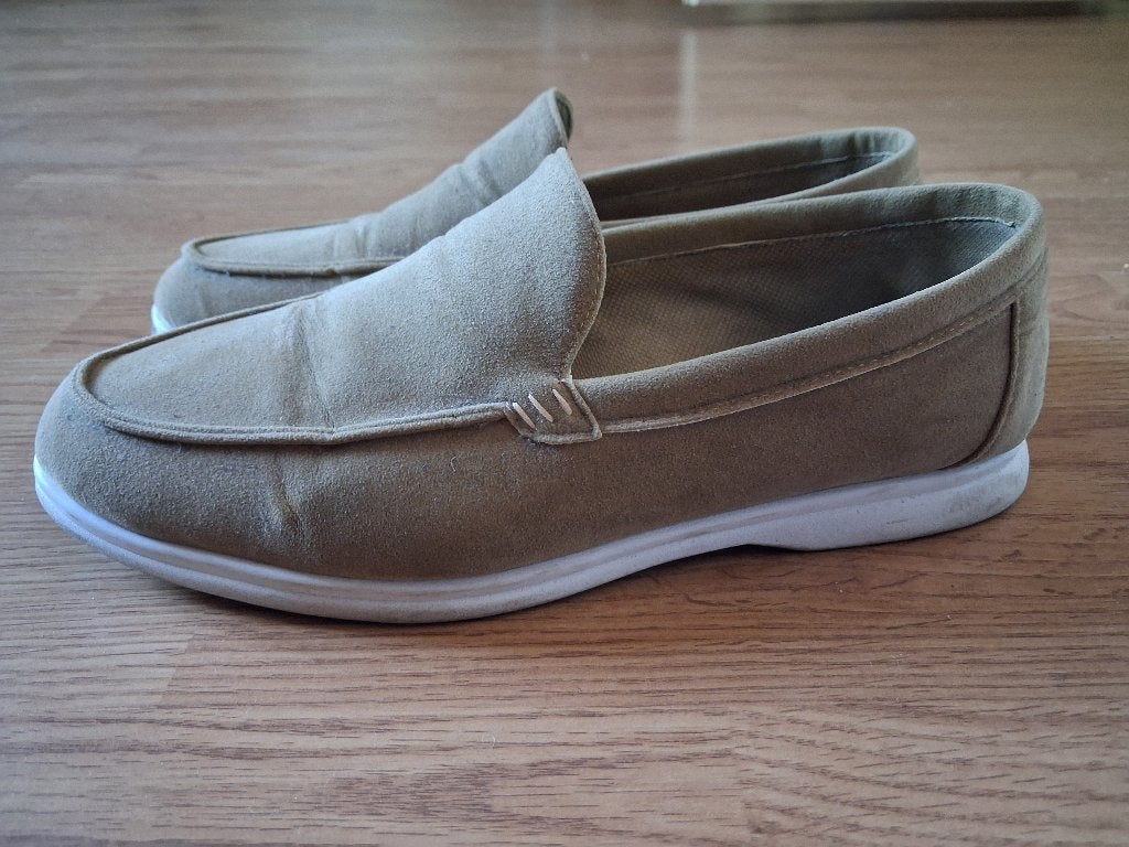 Loafers heren (zandkleurig) - Maat 44, Bruin, Gedragen, Loafers, Ophalen