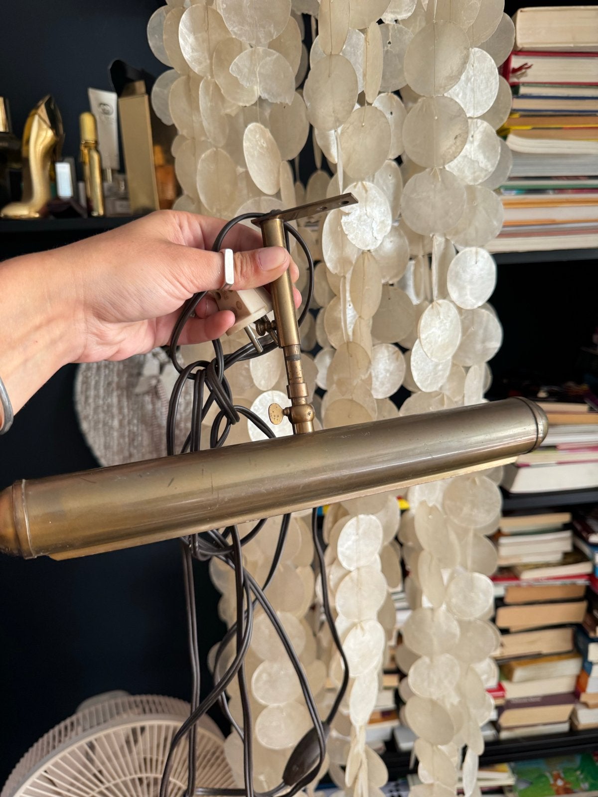 Vintage Messing Schilderijlamp - Industrieel/Klassiek, Ophalen of Verzenden
