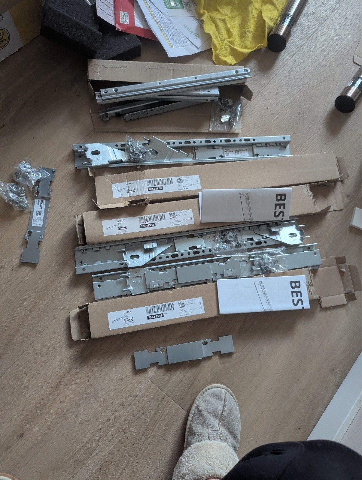 IKEA BESTA Ophangrails en Schuiflade Rail, Ophalen of Verzenden, Nieuw