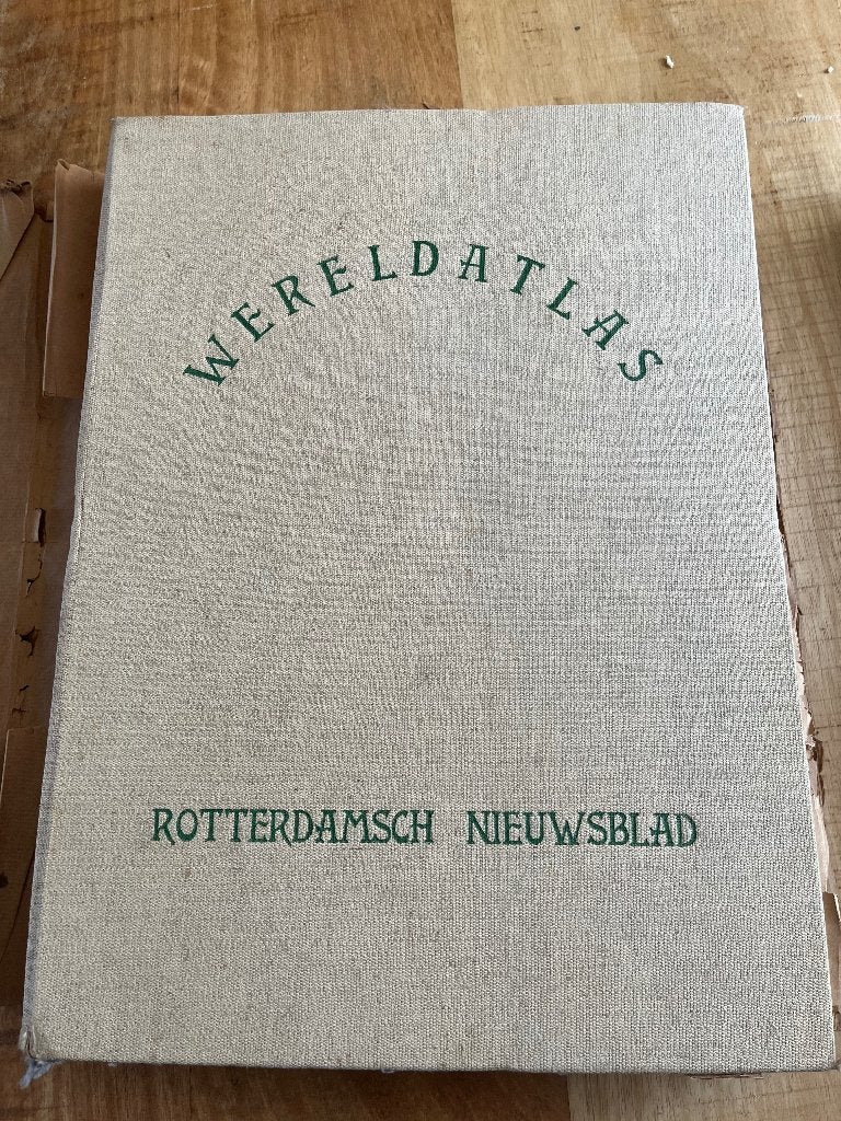 Wereld Atlas, Boeken, 19e eeuw, Overige gebieden, Rotterdamsch Nieuwsblad, Ophalen