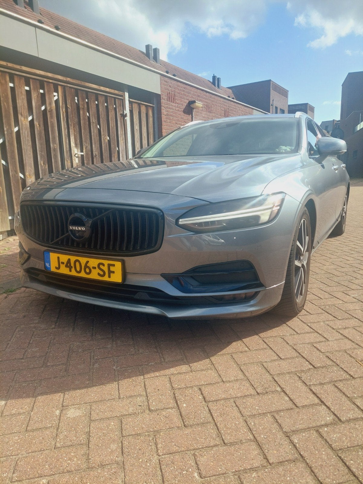 Volvo V90 D3 150pk Geartronic 2017 Grijs, Auto's, 4 cilinders, 1969 cc, 1598 kg, Stationwagon