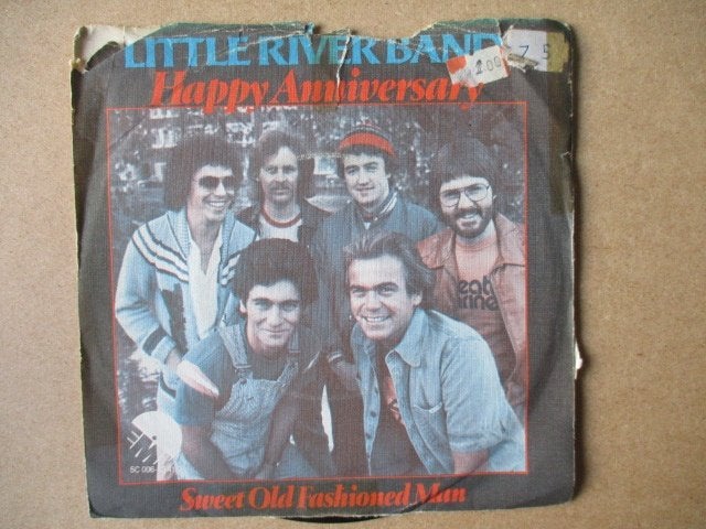 s3021 little river band - happy anniversary, Cd's en Dvd's, Vinyl Singles, Ophalen, Gebruikt, Overige genres, 7 inch