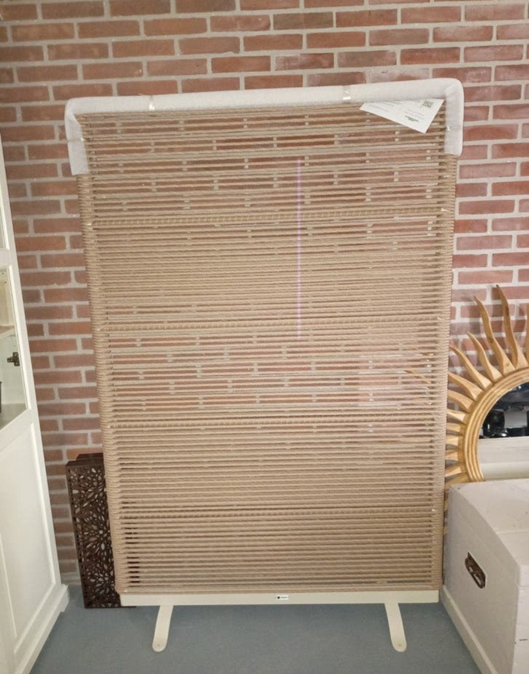 Tuinscherm / Privacyscherm van touw en metaal, Ophalen, Overige materialen, 1 tot 2 meter, Minder dan 3 meter