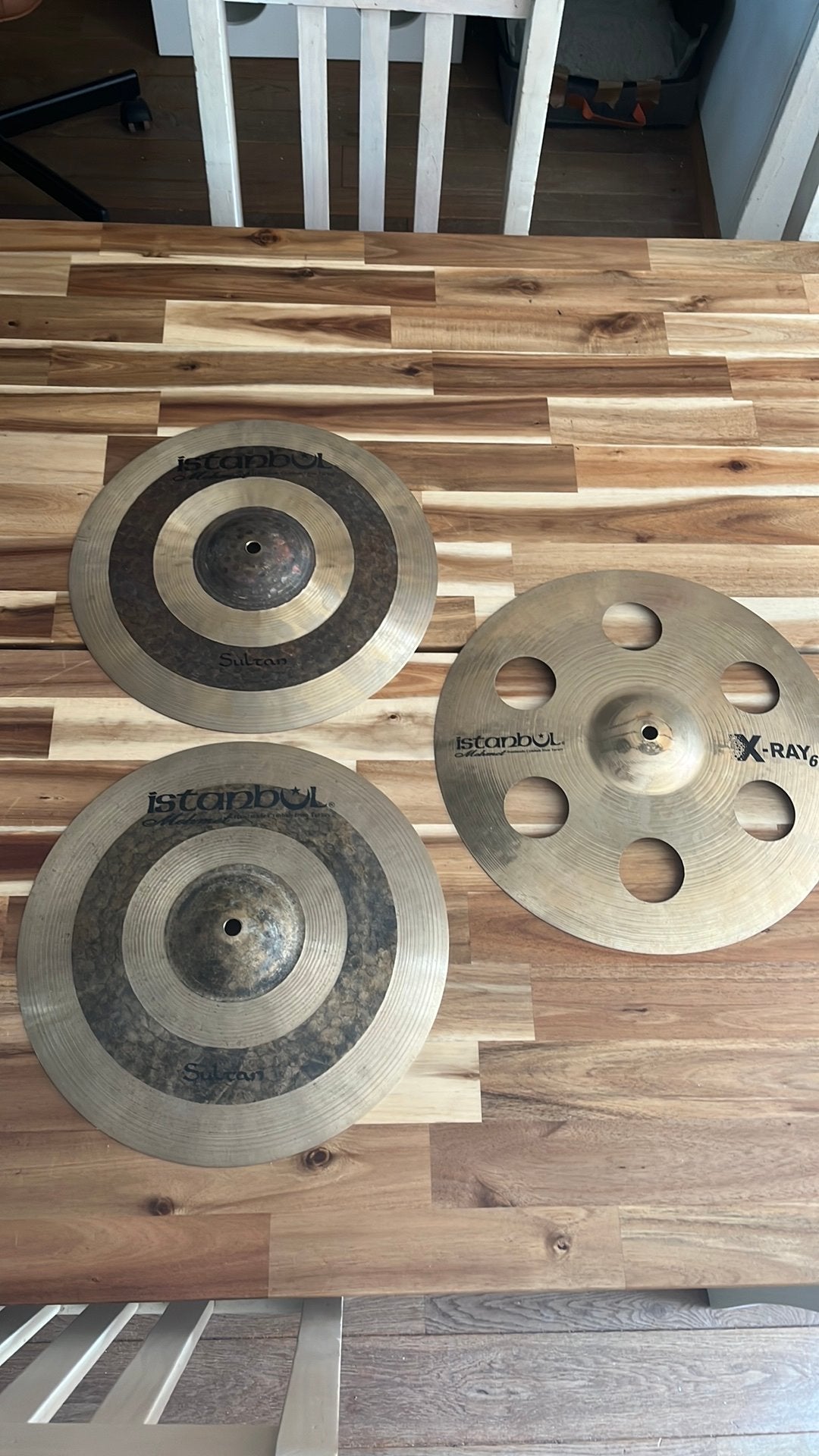 Istanbul Mehmet Sultan 13” hihat en 14” X-Ray 6 splash, Ophalen of Verzenden, Zo goed als nieuw, Overige merken