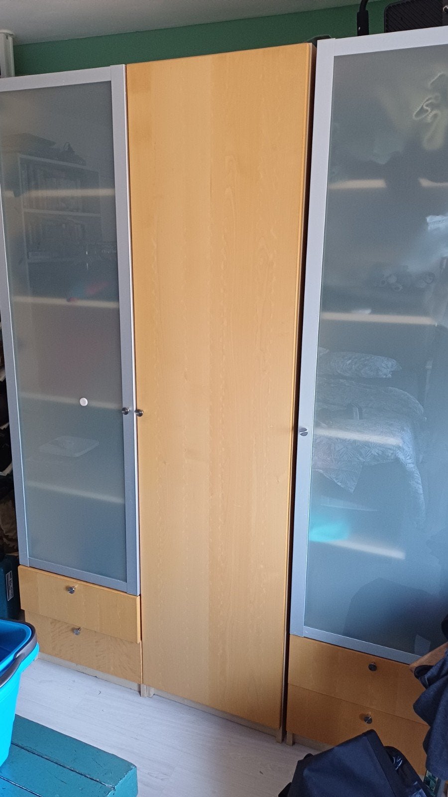Kledingkast Ikea (smalle Pax)  hxbxd 201 x 150 x 60 cm, , Huis en Inrichting, Kasten | Kledingkasten, Ophalen, 50 tot 75 cm, 50 tot 100 cm