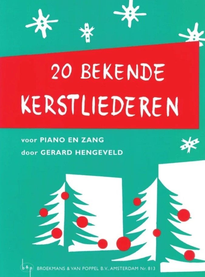 piano, zang: 20 Bekende Kerstliederen-kerstmis-kerst, Piano, Gebruikt, Overige genres, Ophalen of Verzenden