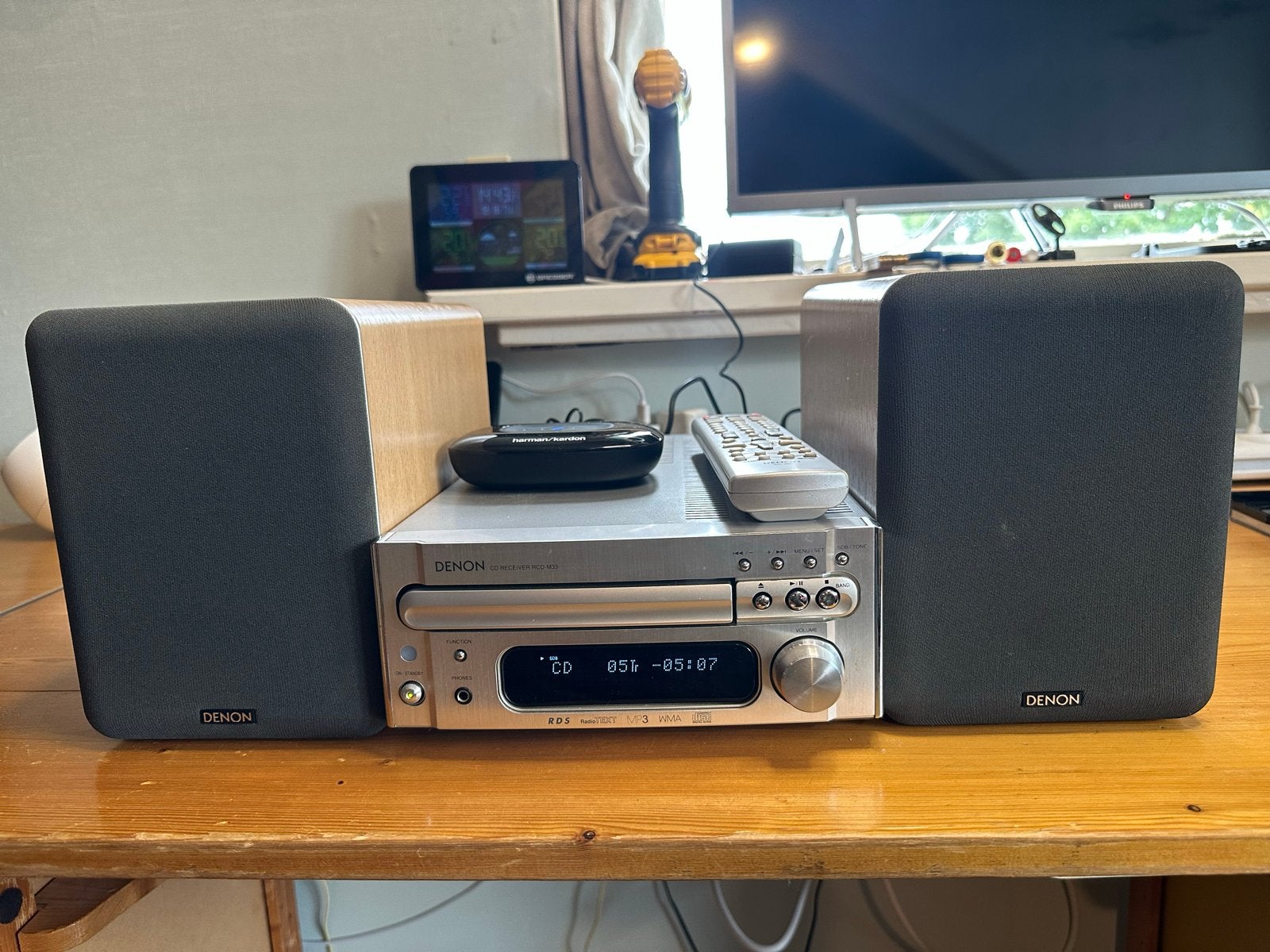 Denon RCD-M33 Microset met speakers en Harman/Kardon Adapt, Ophalen, Gebruikt, Denon, Microset