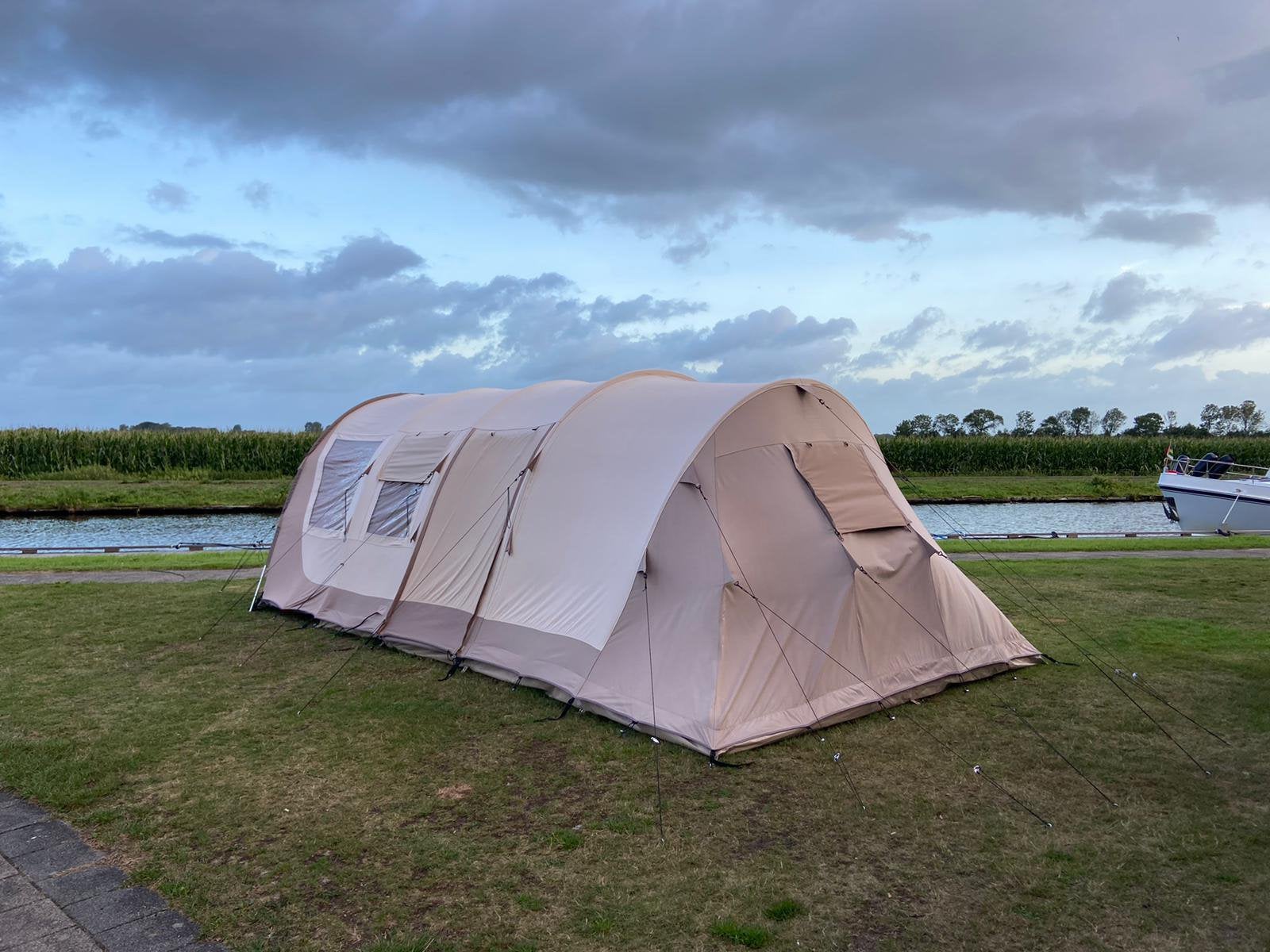 Bardani prestige villagrande 320 katoenen tent, Caravans en Kamperen, Ophalen, Zo goed als nieuw, Tot en met 4