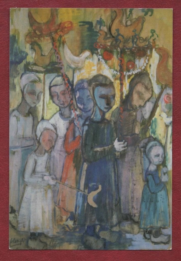 Kunst-Religie - Stien Eelsingh - Palmpasenoptocht, Ophalen of Verzenden, 1980 tot heden, Gelopen, Cultuur en Media