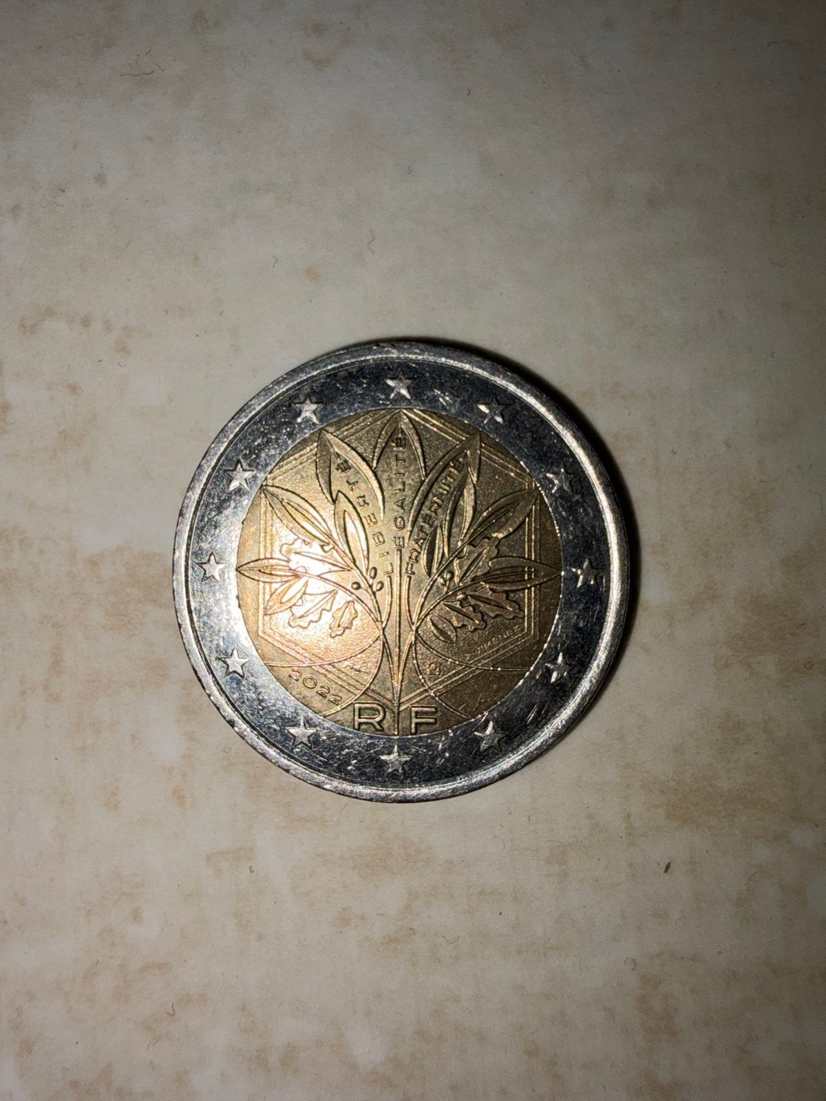 Franse 2 Euro munt 2022, Ophalen of Verzenden, Frankrijk, 2 euro, Losse munt