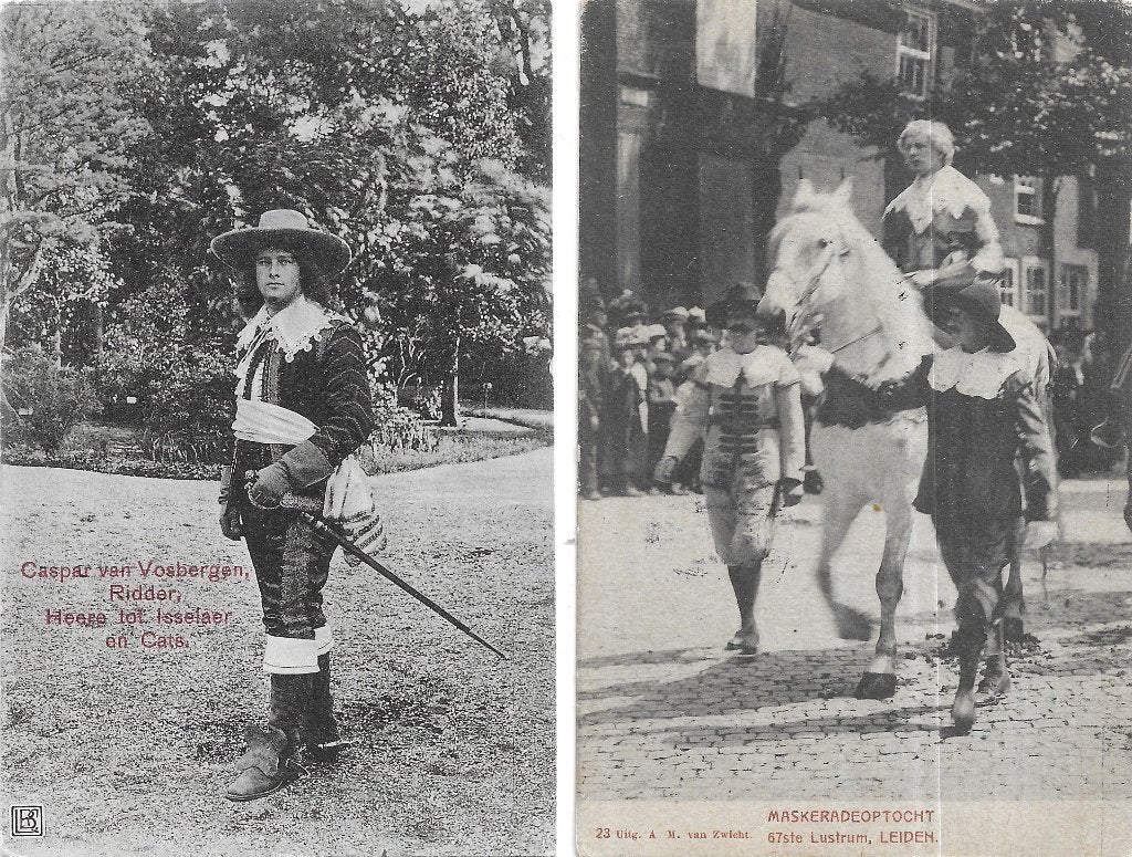 AK Leiden - 2 x 67ste Lustrum Maskerade, Verzenden, Voor 1920, Gelopen, Zuid-Holland