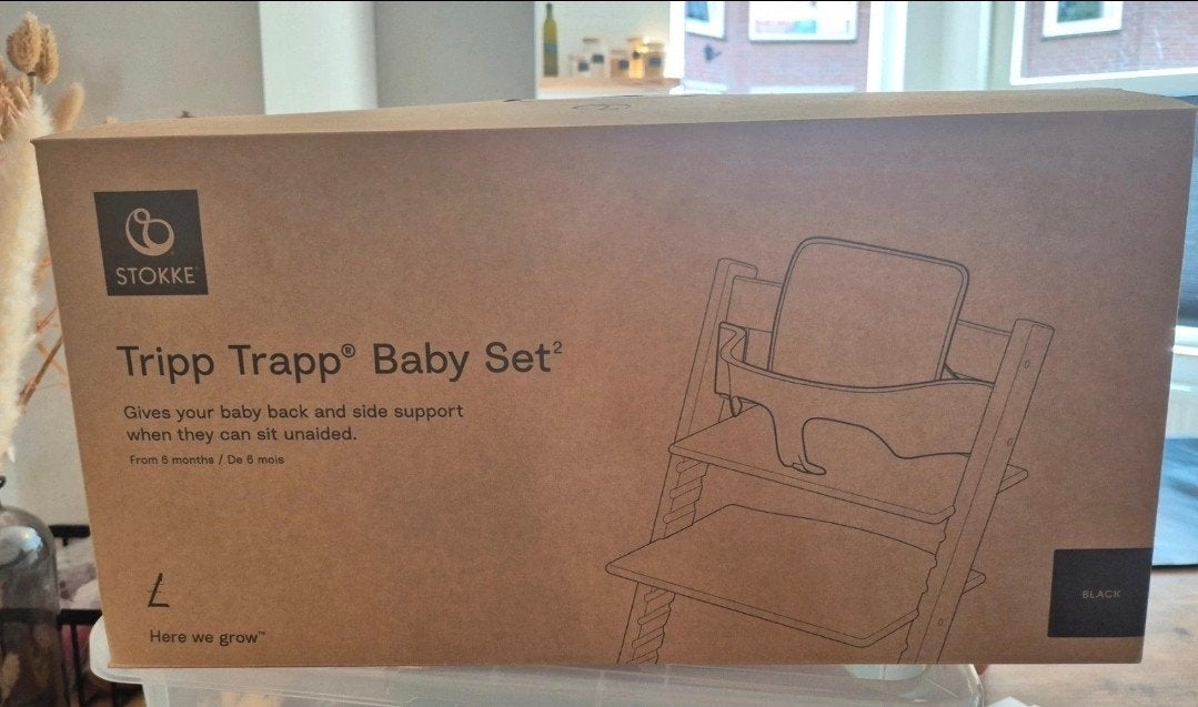 tripp trapp baby set zwart NIEUW, Ophalen of Verzenden, Nieuw