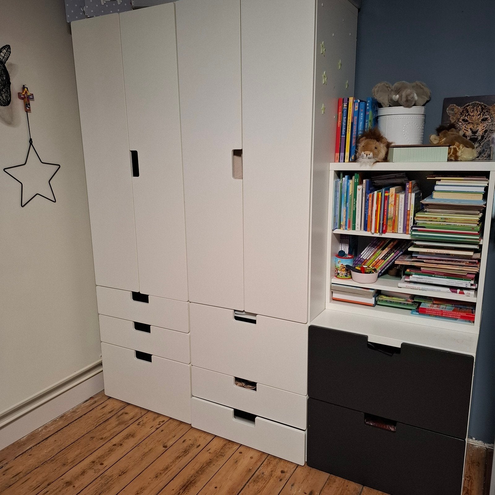Ikea Stuva/Småstad Kledingkast en Boekenkast. Kan ook los, Ophalen, Gebruikt, 50 tot 70 cm, 105 cm of meer
