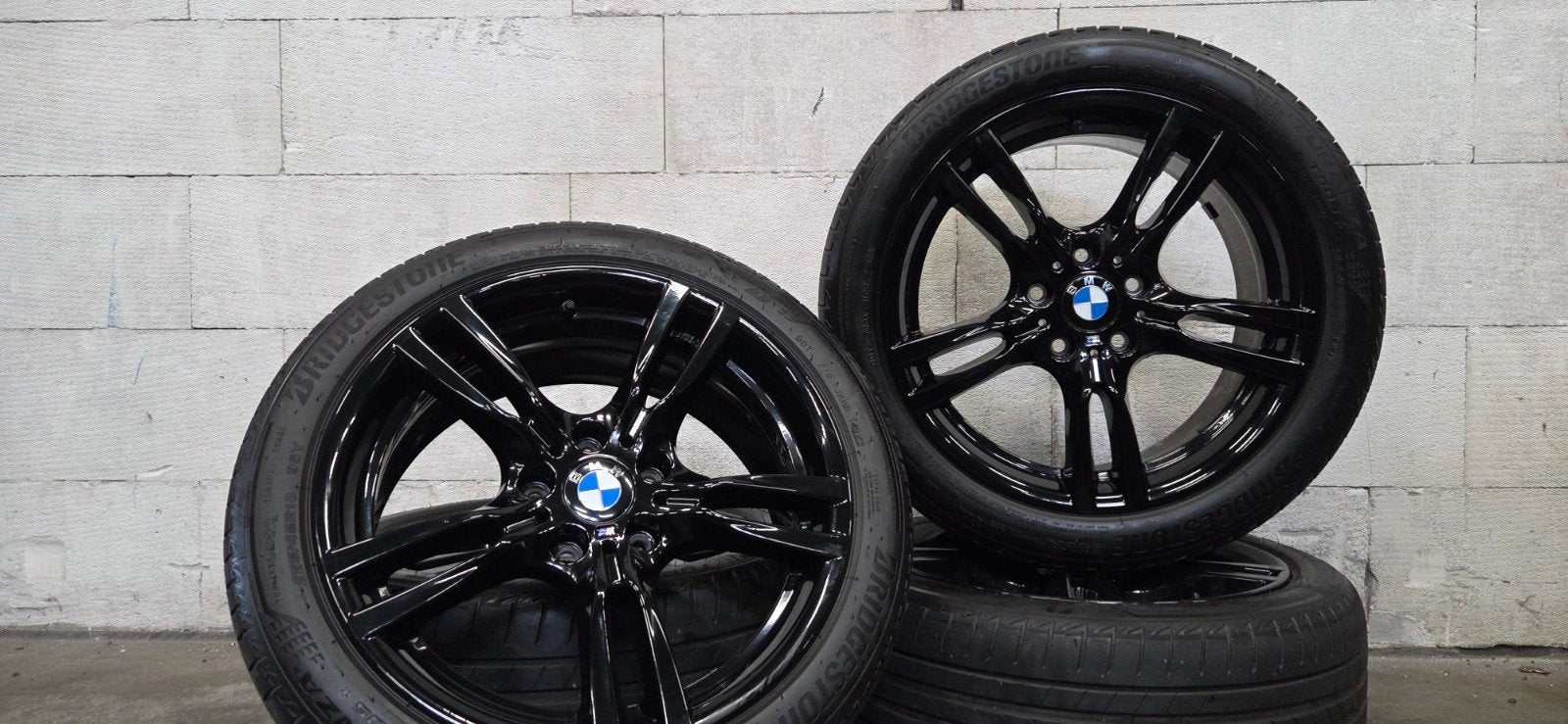18" BMW 400M F30 F31 F32 F33 3-serie orig velgen zomerbanden, 18 inch, Gebruikt, Banden en Velgen, Ophalen of Verzenden
