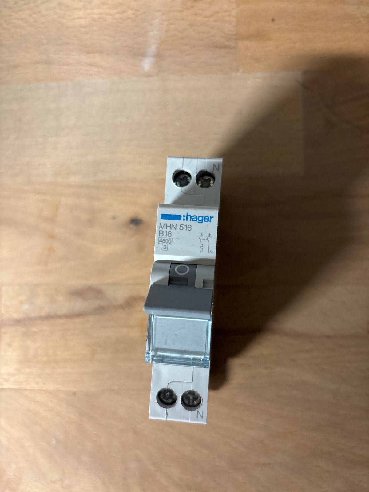 Hager MHN 516 B16 Automatische Zekering, Ophalen of Verzenden, Gebruikt, Overige typen