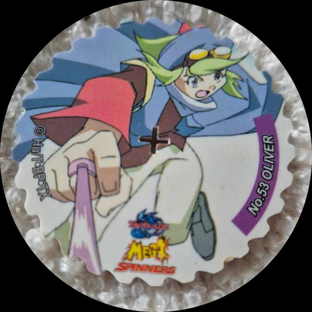 Beyblade spinner nr. 53 Oliver - Unicolyon, Verzamelen, Supermarktacties, Albert Heijn, Ophalen of Verzenden