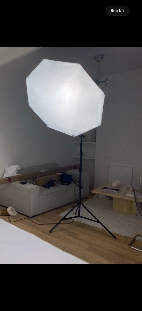 Falcon Eyes Daglichtlamp + Octabox 120cm + Lampstatief, Ophalen, Zo goed als nieuw, Falcon Eyes, Lamp of Flitsset