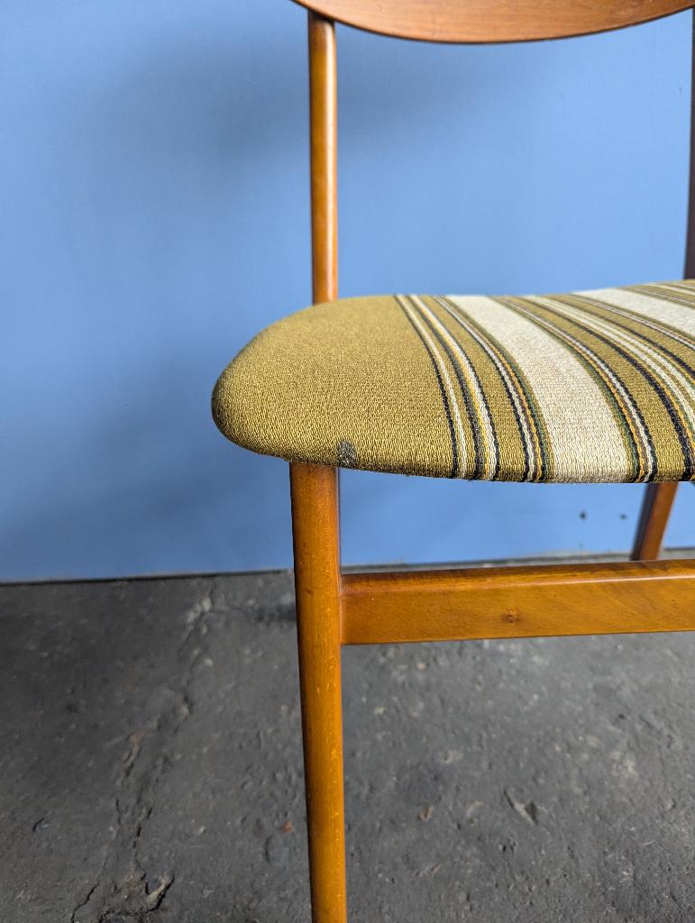 Deense vintage Farstrup stoel 1960s, Huis en Inrichting, Ophalen, Gebruikt, Bruin, Midcentury retro vintage