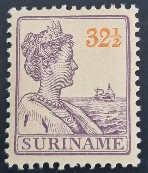 Suriname 1913-1931 - nvph 98 - Koningin Wilhelmina Scheepje, Ophalen of Verzenden, Postfris