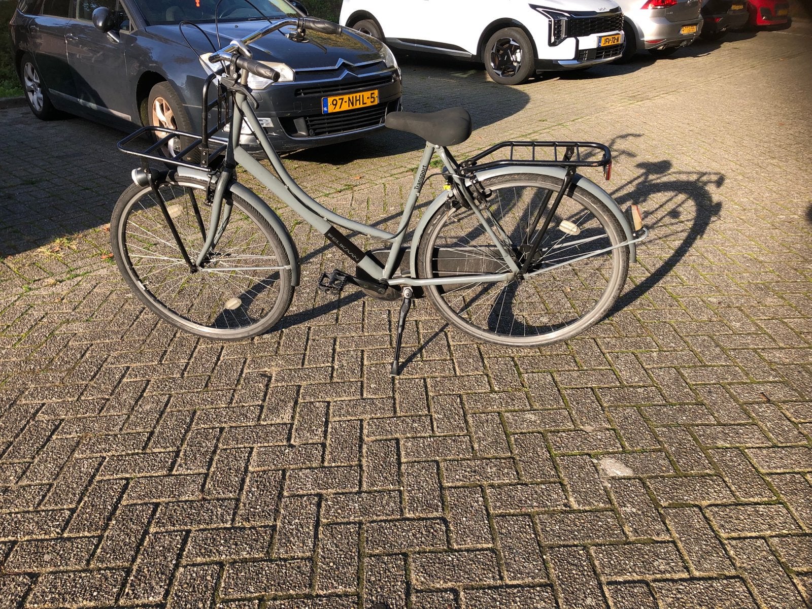 Damesfiets Pelikaan transportfiets 28 inch frmt 55cm, Velgrem, Ophalen, Overige merken, 53 tot 56 cm