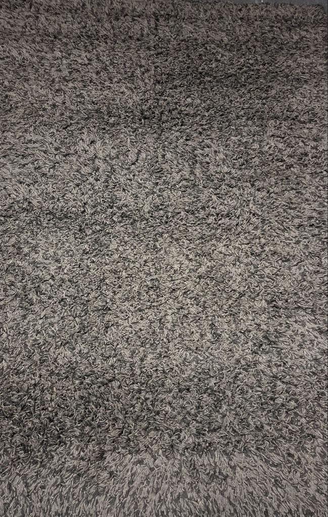 Hoogpolig vloerkleed 1.6 x 2.3 m Antraciet grijs, Huis en Inrichting, Stoffering | Tapijten en Kleden, Gebruikt, 150 tot 200 cm