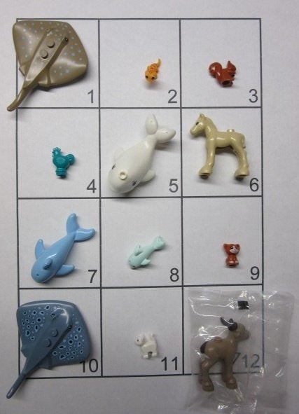 L1302 LEGO DIEREN ROG WALVIS DOLFIJN KAT KIP VEULEN EEKHOORN, Dalwagen 45b, 6669 CB Dodewaard, Lego, Nieuw, Ophalen of Verzenden