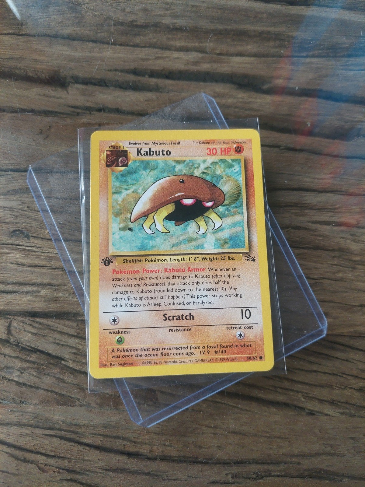 Kabuto first edition fossil Engels, Ophalen of Verzenden, Gebruikt, Losse kaart