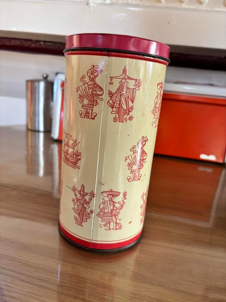 Vintage beschuit Blik De Gruyter, Verzamelen, Blikken, Gebruikt, Overige, Overige merken, Ophalen of Verzenden