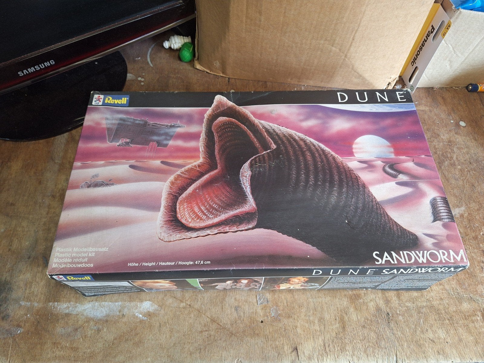 Vintage Revell bouwmodel Dune Sandworm + voertuig in doos, Hobby en Vrije tijd, Ophalen of Verzenden, Groter dan 1:32, Revell