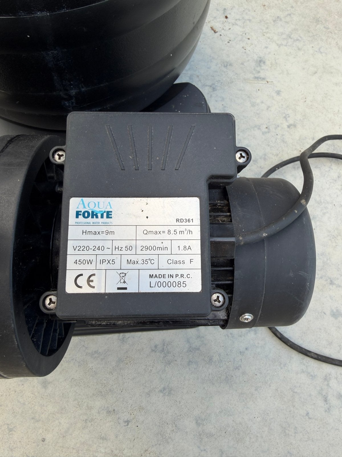 Aqua Forte Zwembadpomp met Zandfilter - Gebruikt, Ophalen, Gebruikt, Zwembadpomp