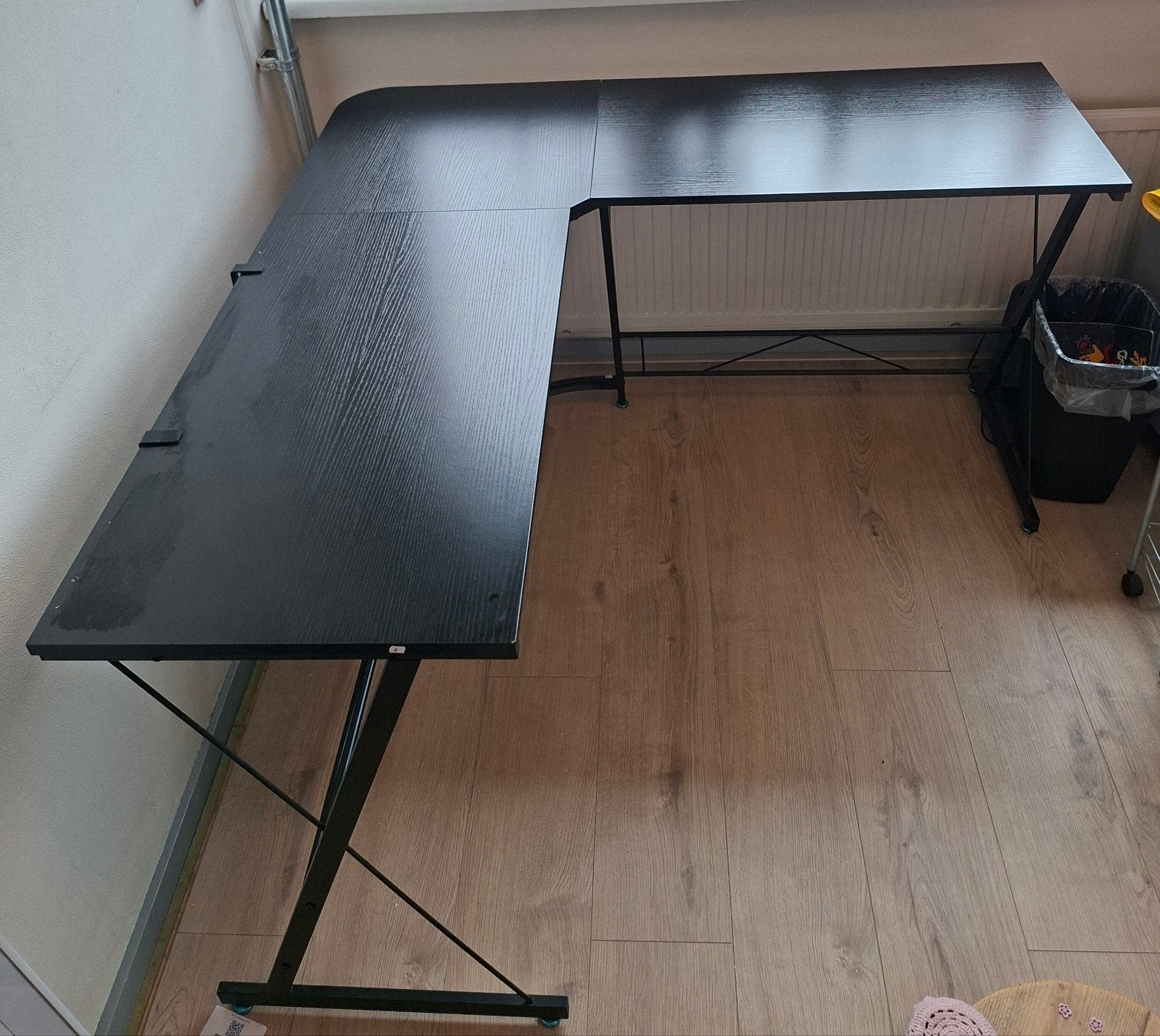 L-vormig Gamingbureau met Kabelrek - 130x130x96,5 cm, Ophalen, Zo goed als nieuw, Gamingbureau