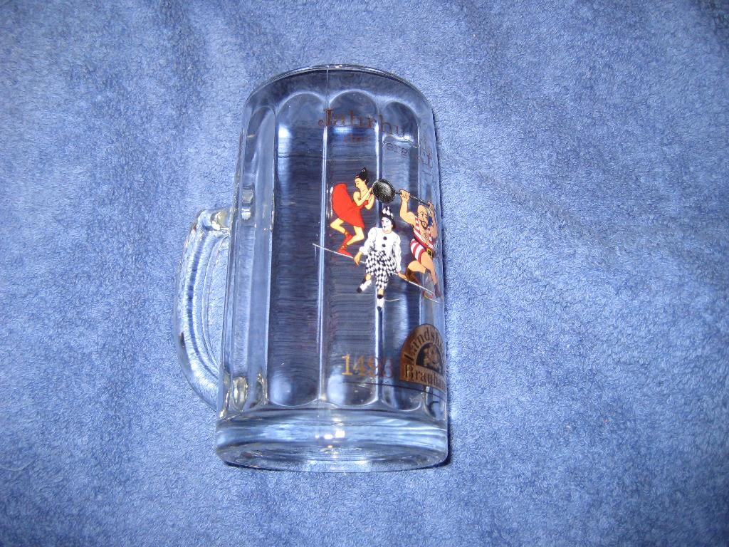 Bierglas, 500 jaar Landshuter Brauhaus (147), Ophalen of Verzenden, Zo goed als nieuw, Glas of Glazen, Overige merken