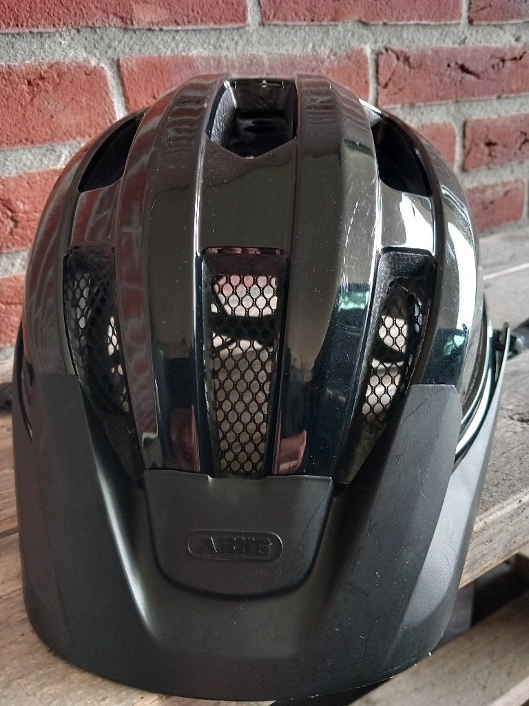 Abus Macator fietshelm met zonneklep maat M, Gebruikt, M, Ophalen of Verzenden, Abus