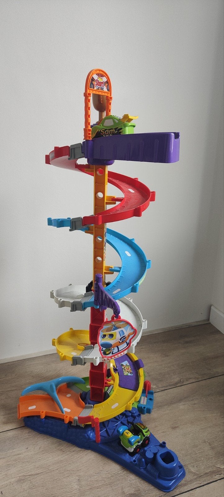 VTech Toet Toet Auto's Tornado Stuntpark, Racebaan, Zo goed als nieuw, Handmatig, Ophalen