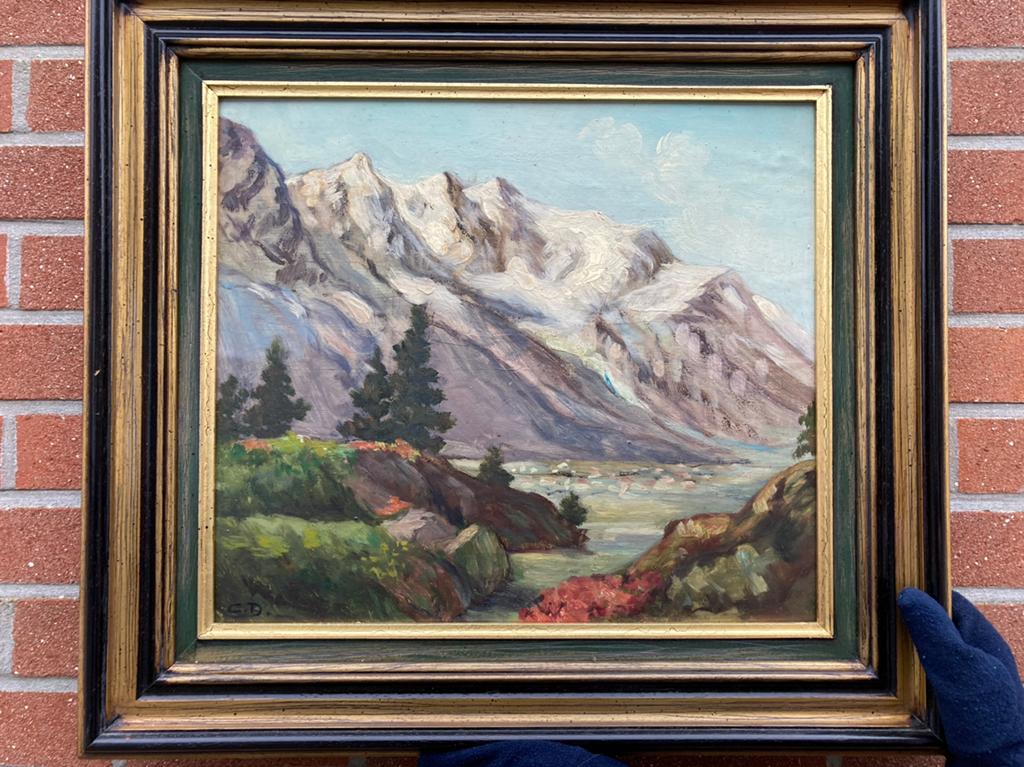 Mooi berglandschap, Antiek en Kunst, Kunst | Schilderijen | Klassiek, Ophalen